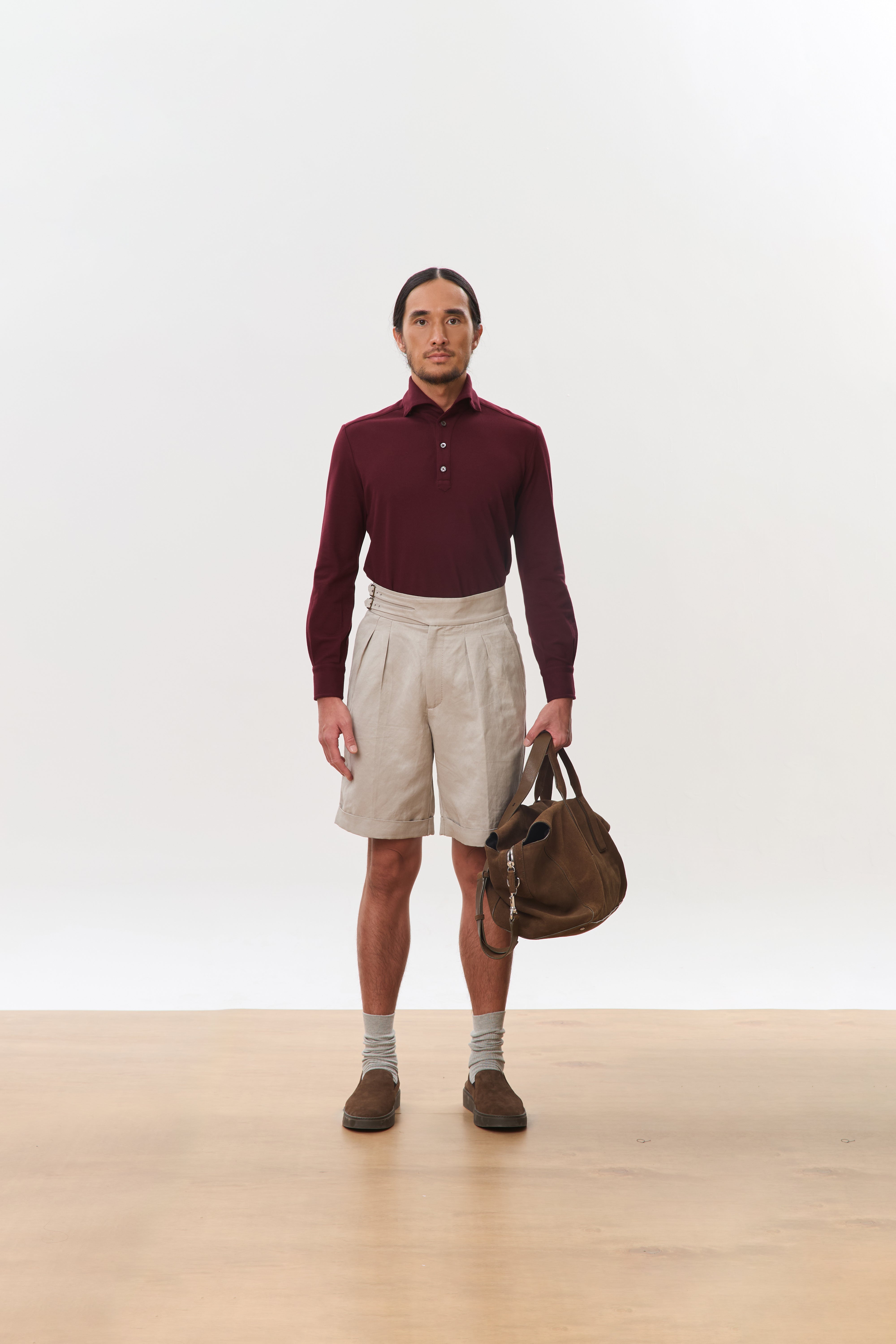 Jori One-Piece Collar Long Sleeve Polo