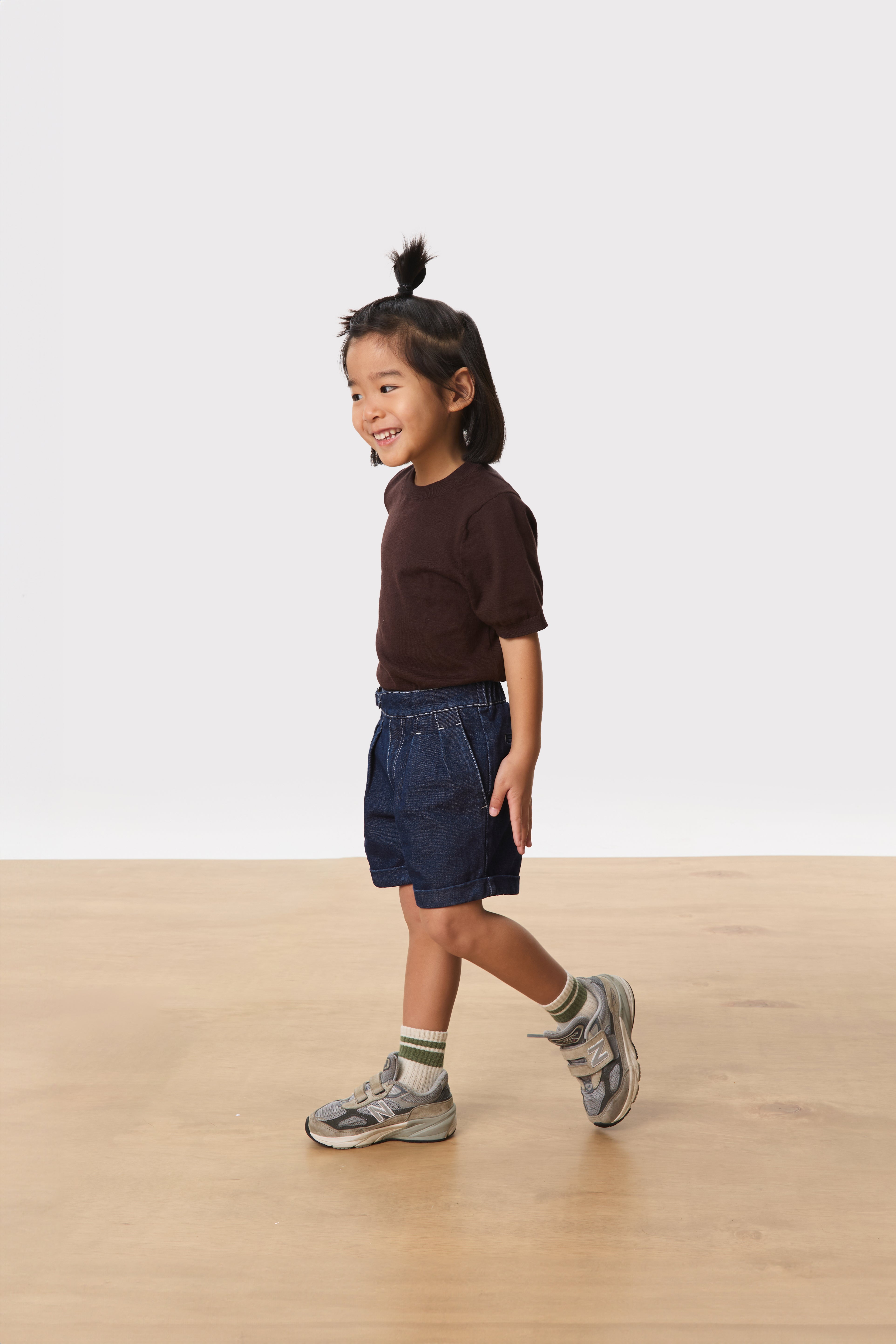 Mini - Otto Mock Neck Knit Top