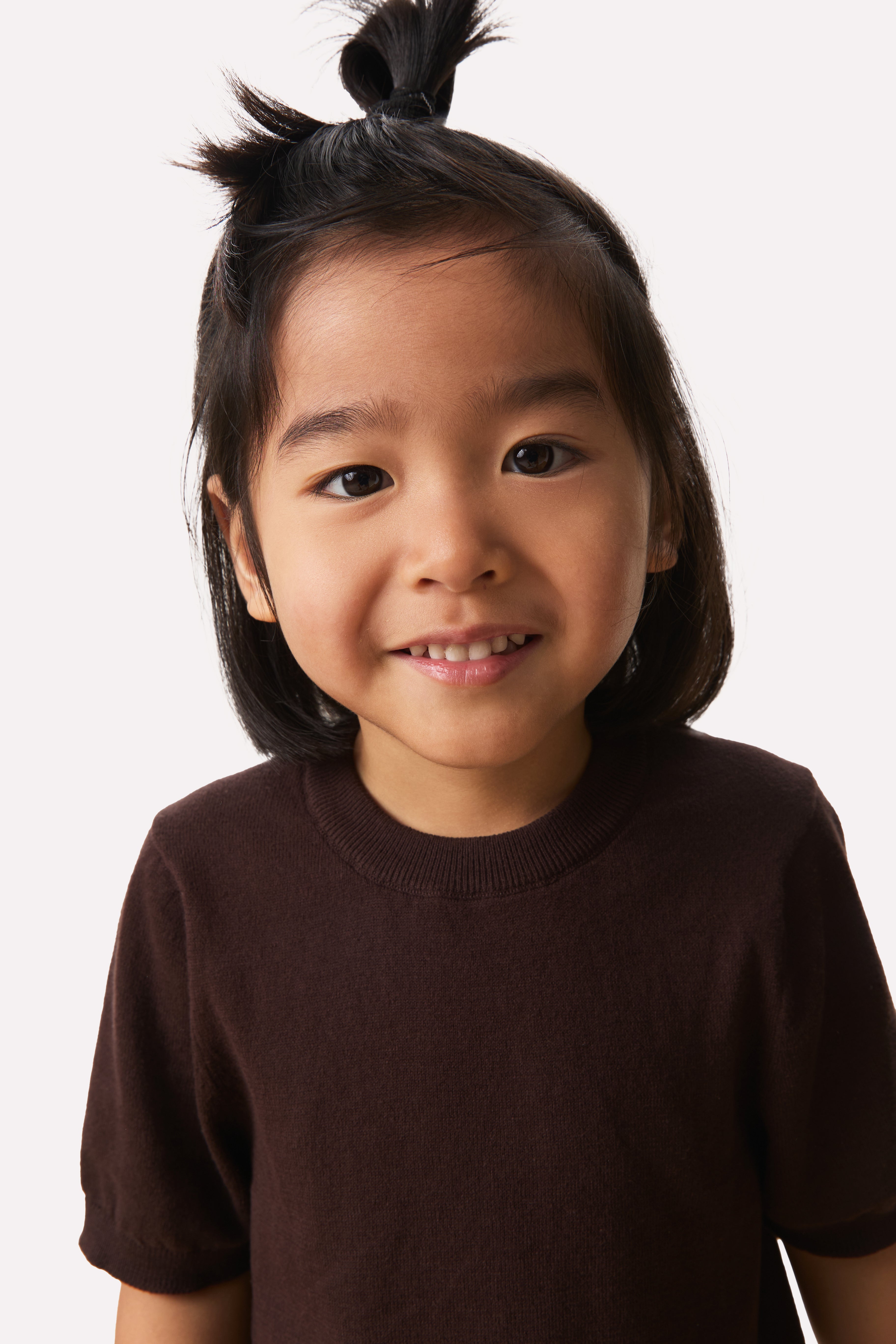 Mini - Otto Mock Neck Knit Top