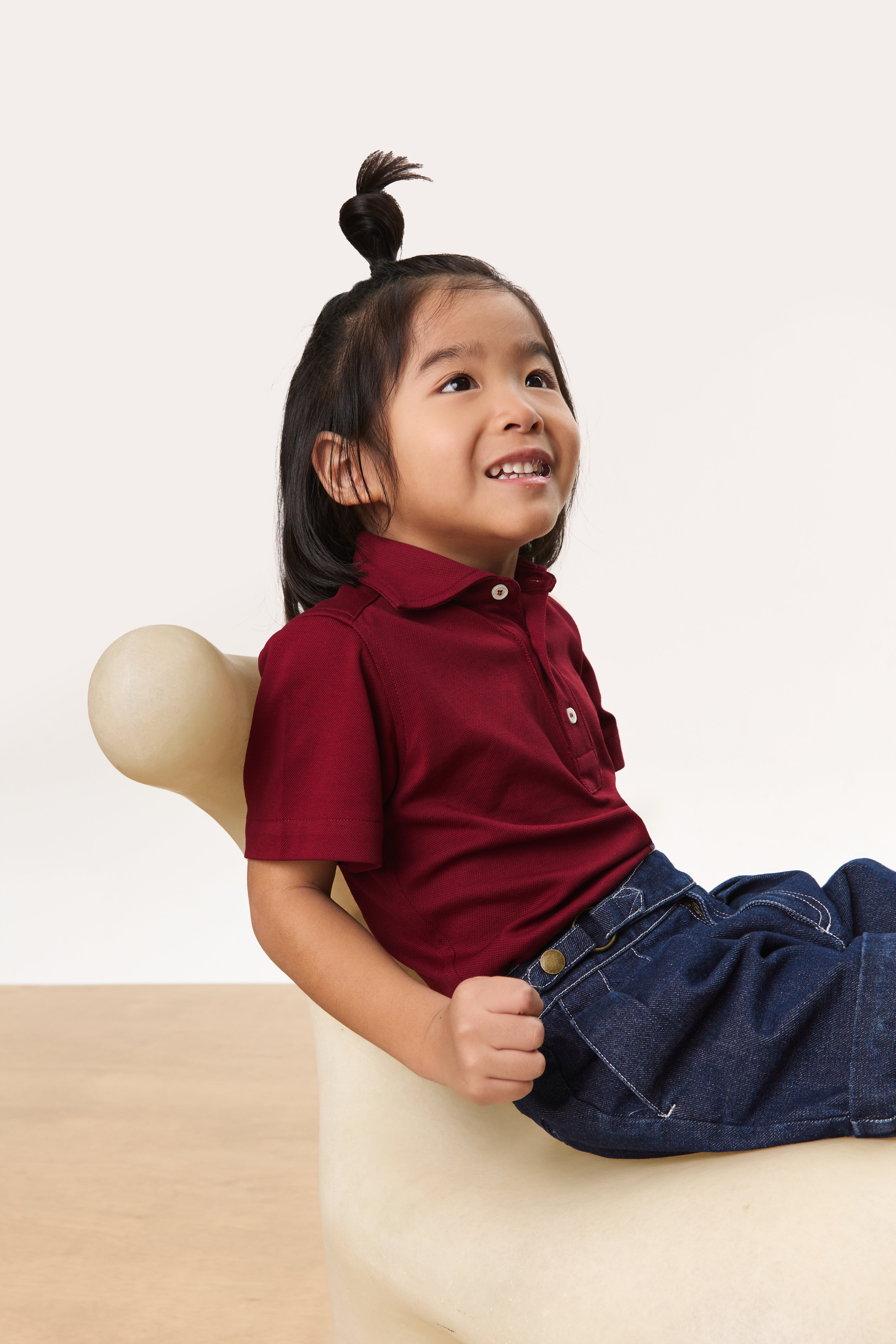 Mini - Theo Spread Collar Short Sleeve Polo