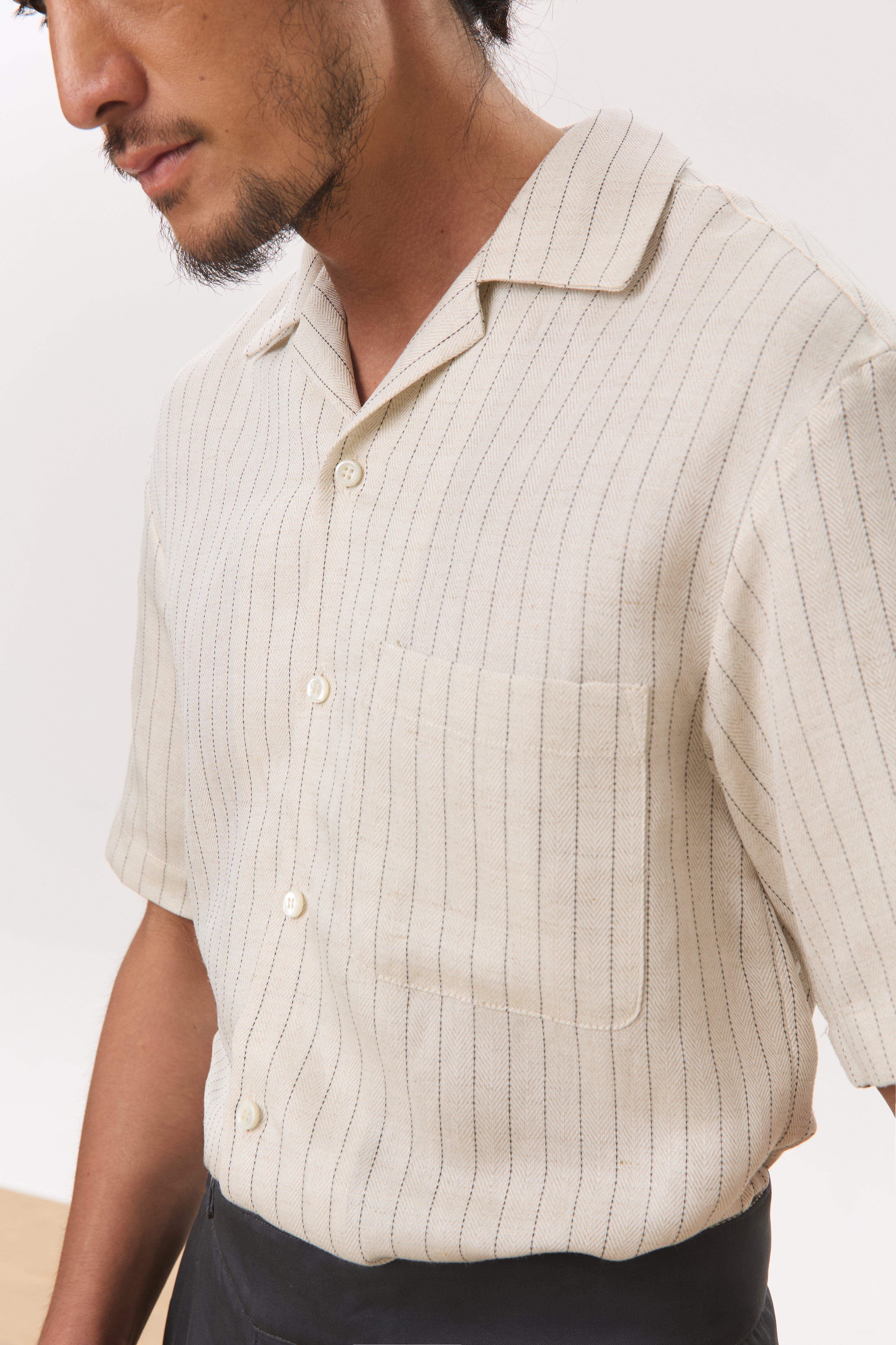 Sael Camp Collar Short Sleeve Shirt