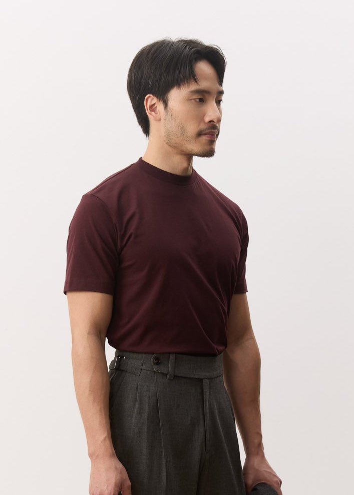 Arlo Mock Neck Tee, Jersey