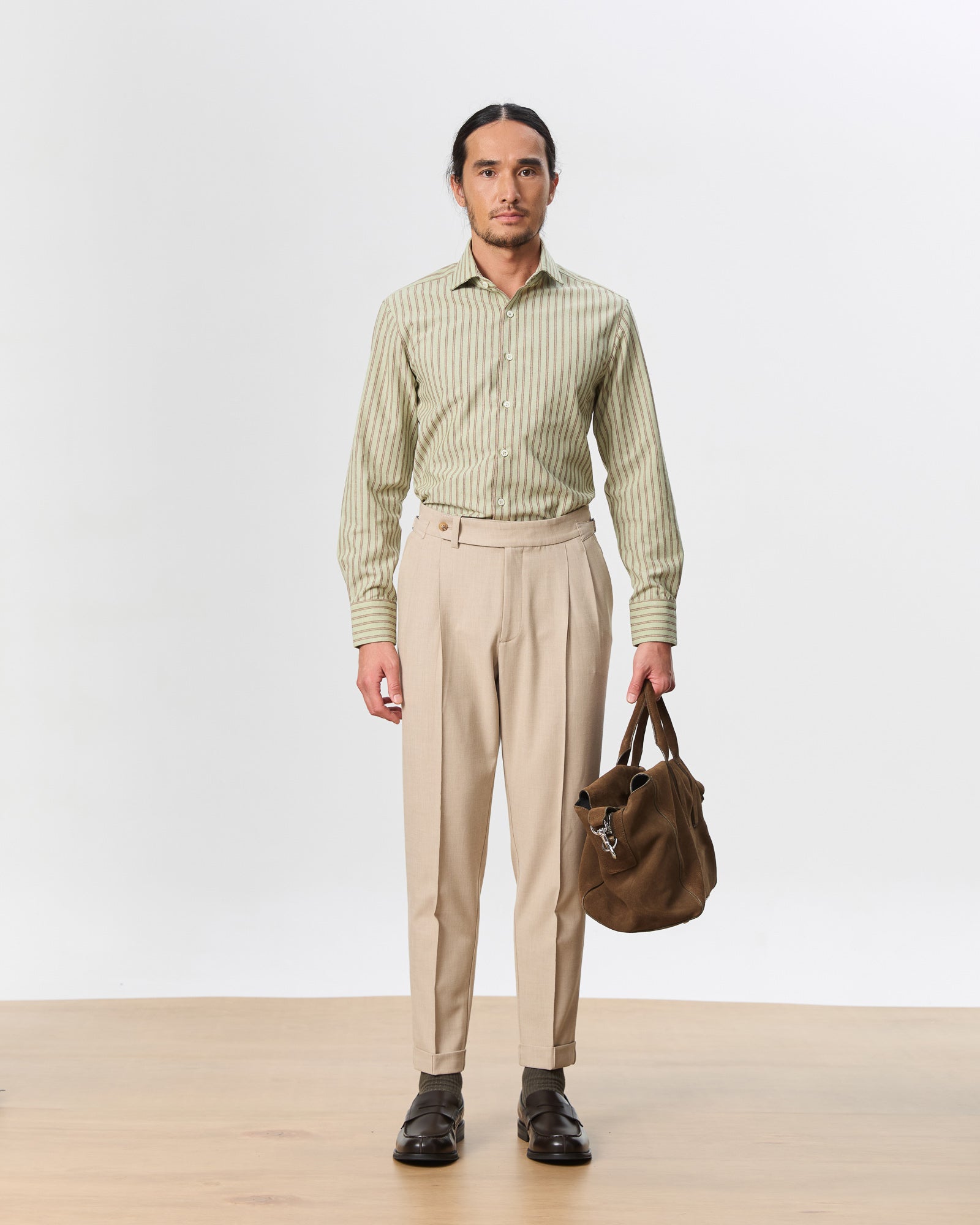 Lior Spread Collar Shirt, Stripe
