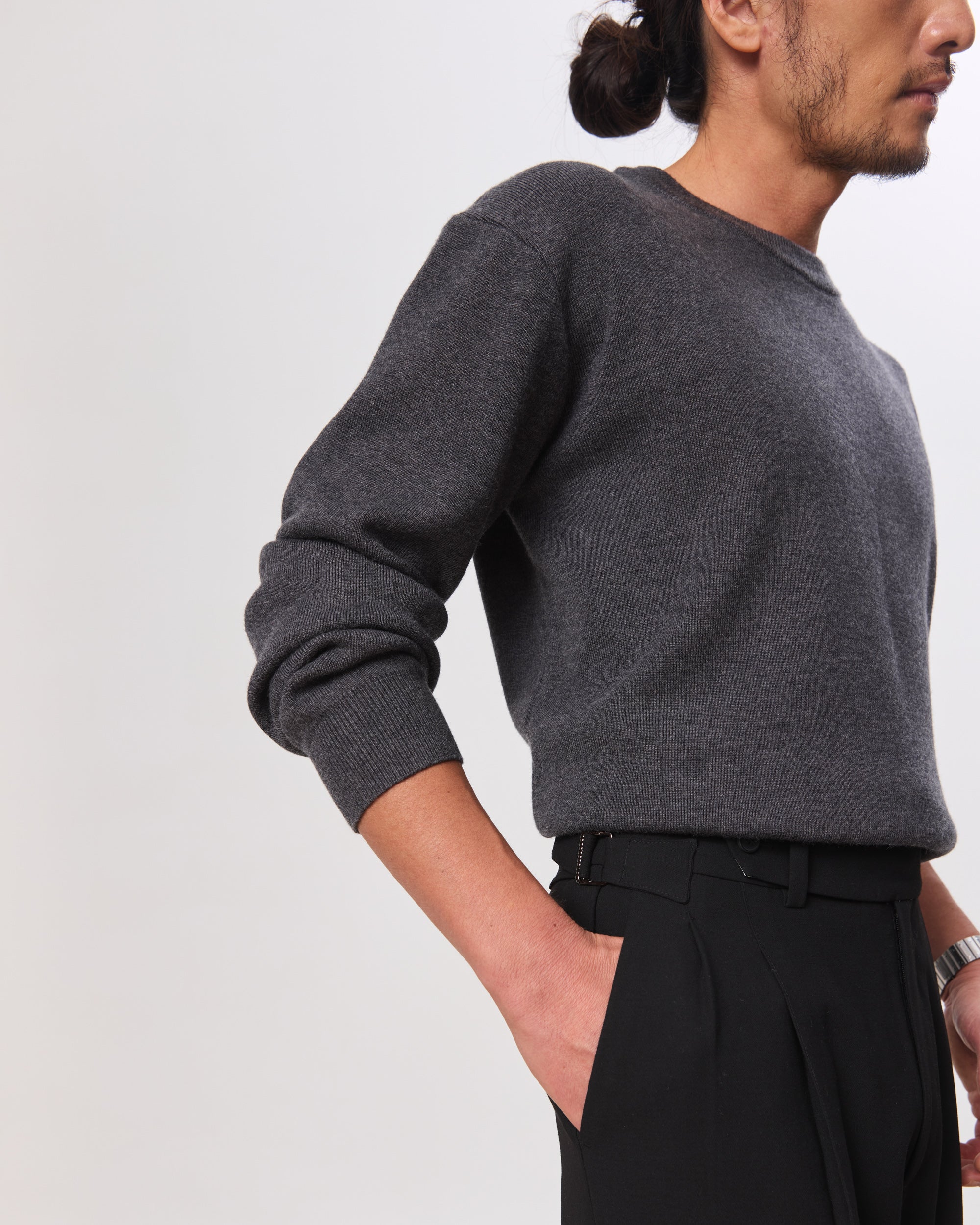Ando Crew Neck Pullover, 100% Merino Wool