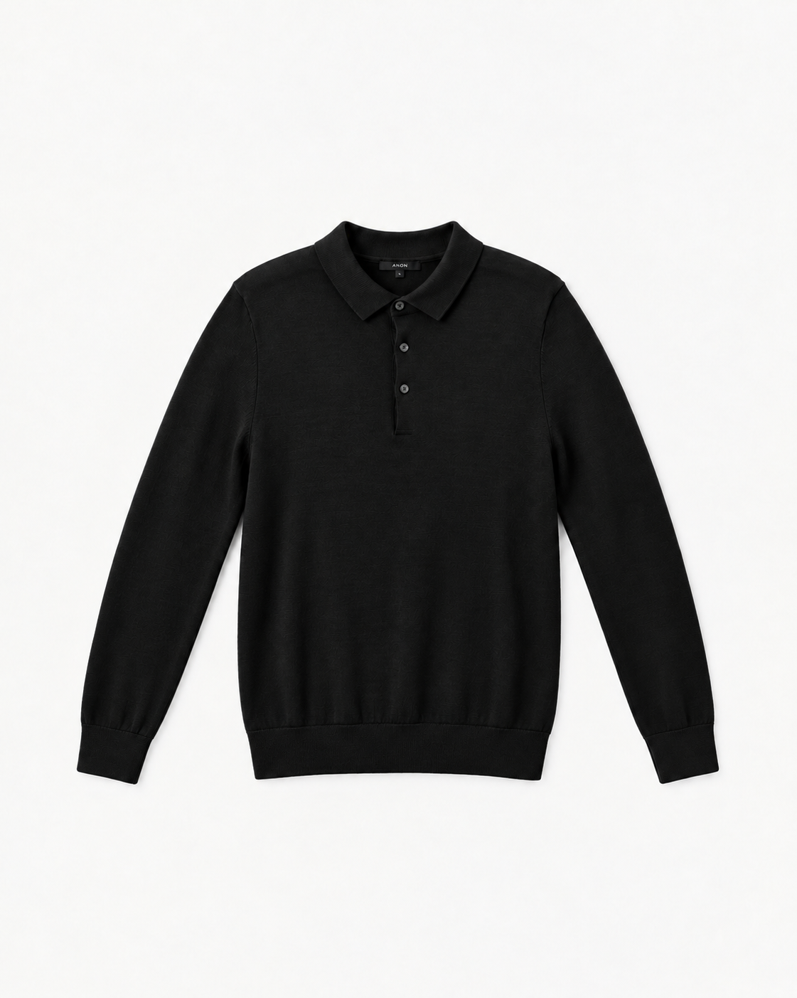 Elio Long Sleeve Knit Polo Top - 100% Merino Wool