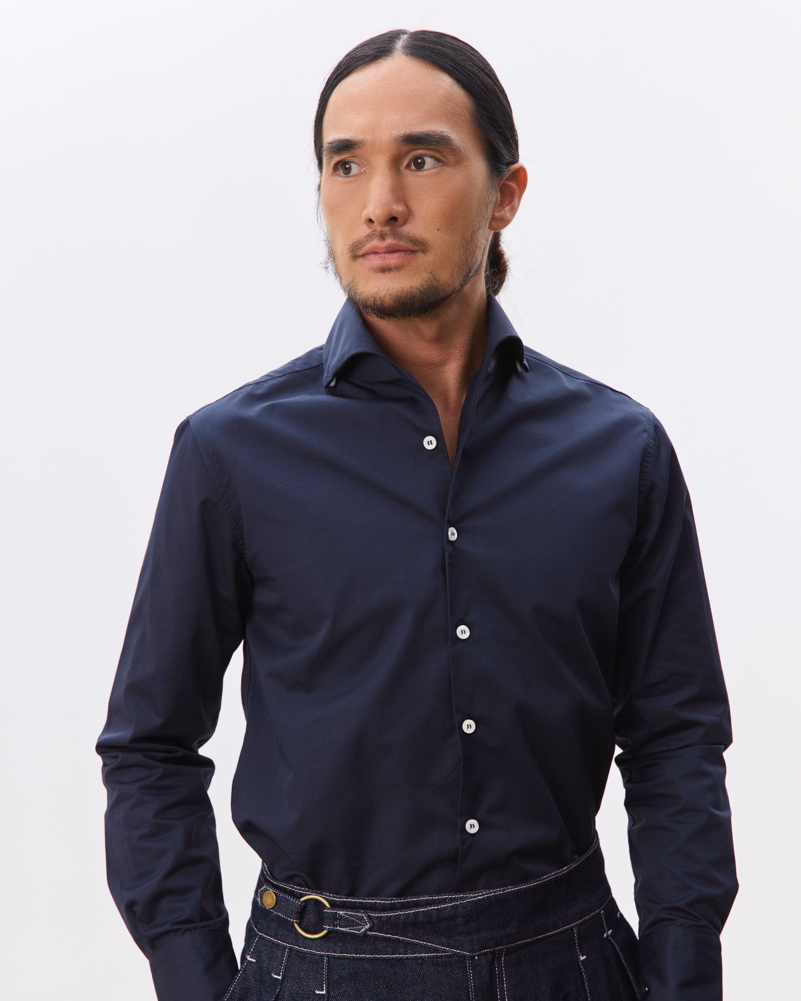 Henri One-Piece Collar Long Sleeve Shirt