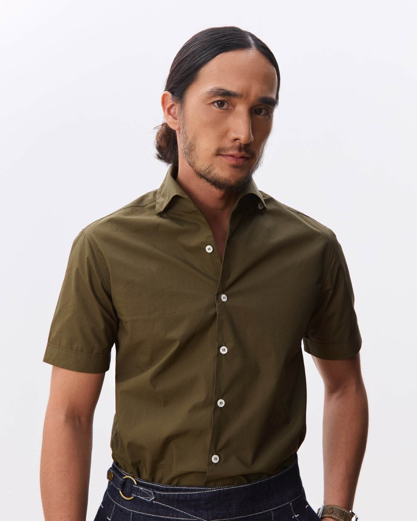 Henri One Piece Collar Short Sleeve Shirt