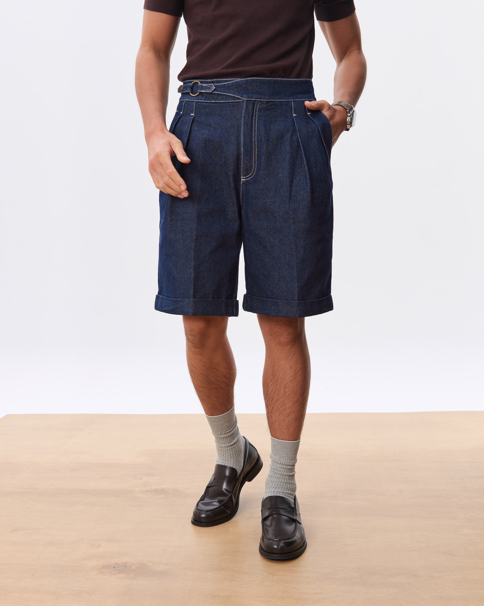 Jules Tailored Shorts - Denim