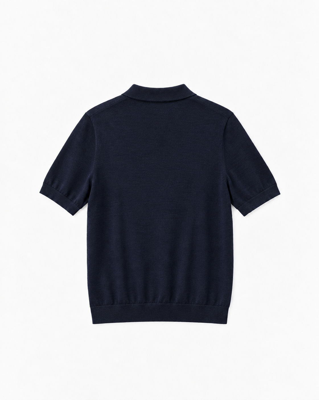 Elio Short Sleeve Knit Polo Top - 100% Merino Wool